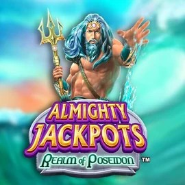 Official Jackpots logo: Almighty Jackpots – Realm of Poseidon by Novomatic at 888 Casino